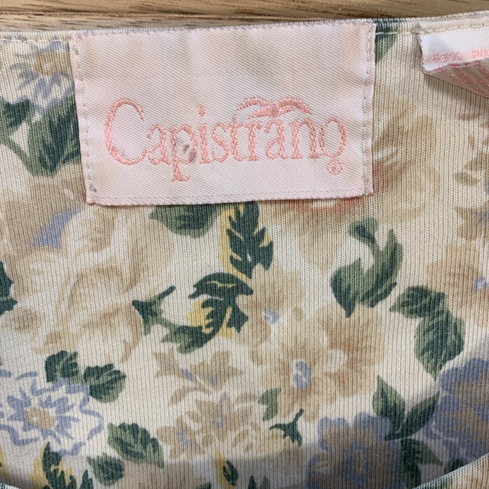 Capistrano Short Sleeve Shirt Plus 22/24 Green Pink Tan - Picture 3 of 10